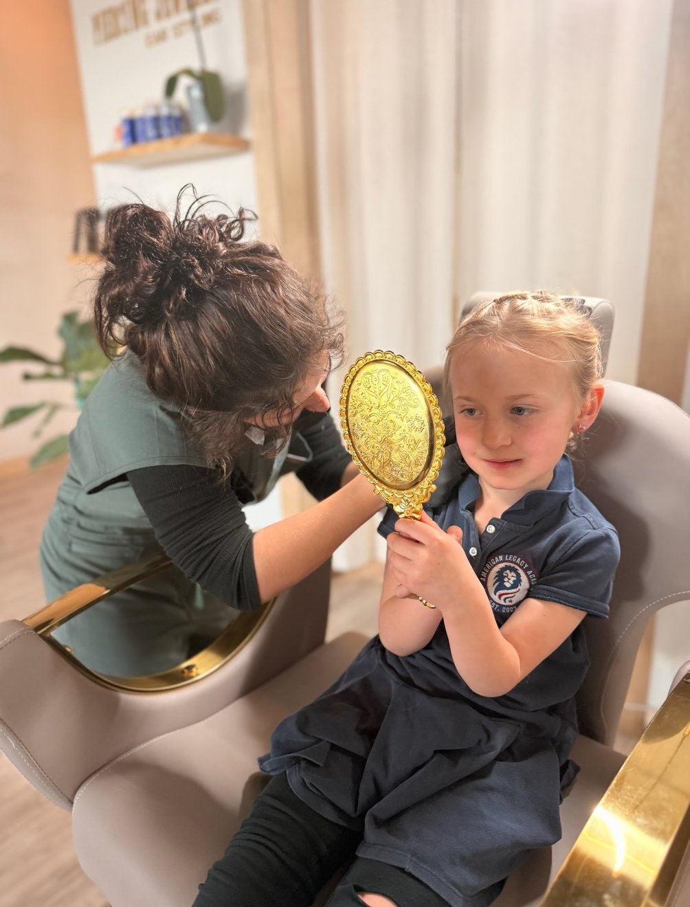 Student practicing a supervised piercing during mentorship